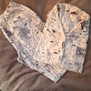 Halloween Spooky Print Pajama Set